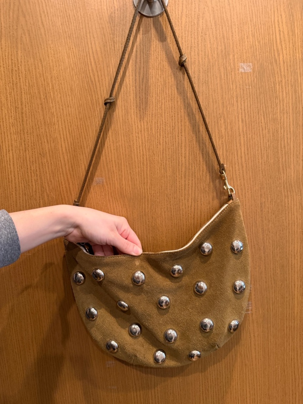 Clare V. Lune w/ Studs Shoulder Bag - Picture 5 of 7